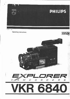 Philips VKR 6840 manual. Camera Instructions.